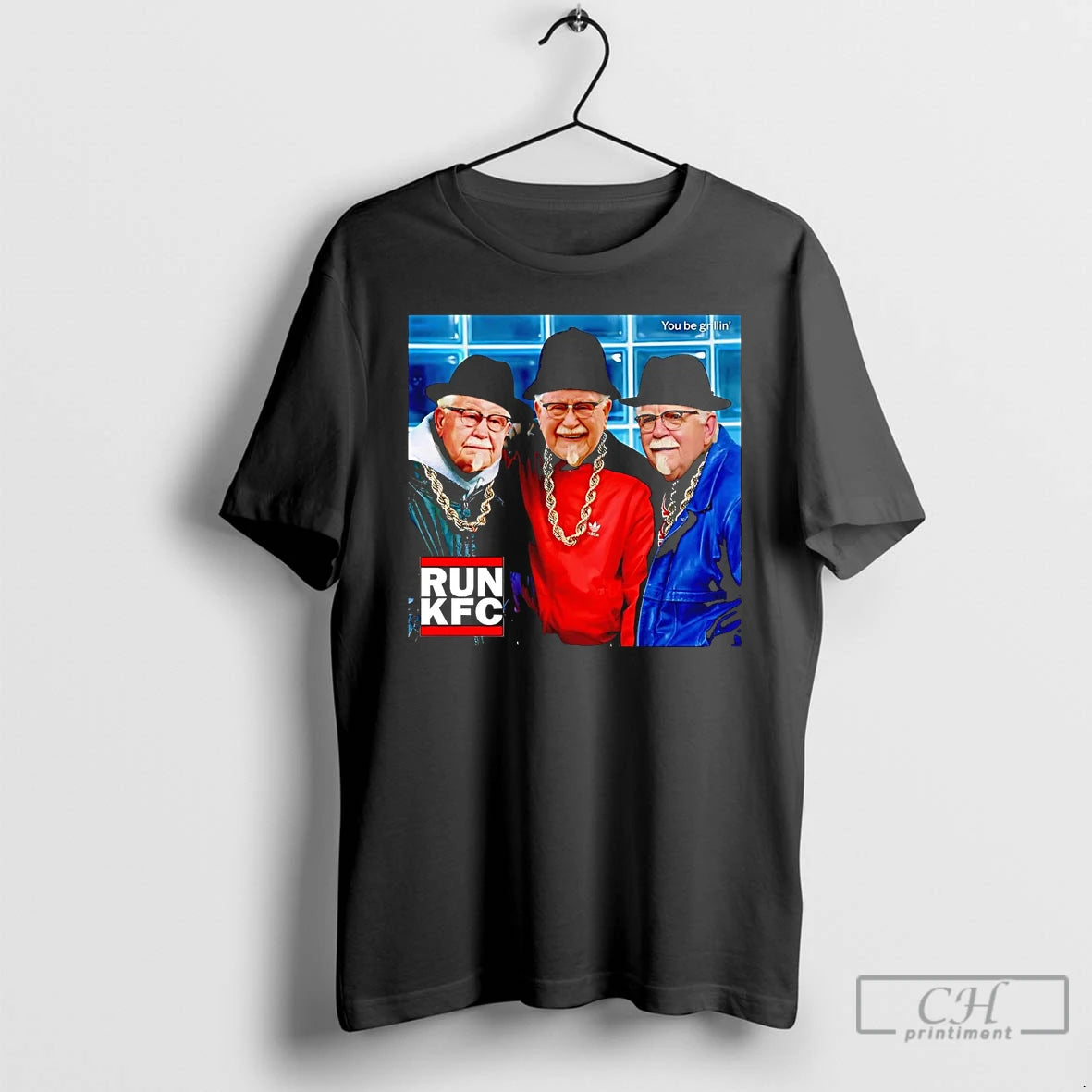 Classic Colonel Sanders Run Kfc You Be Grillin T Shirts Hoodie, Sweatshirt | InkNestWear.com