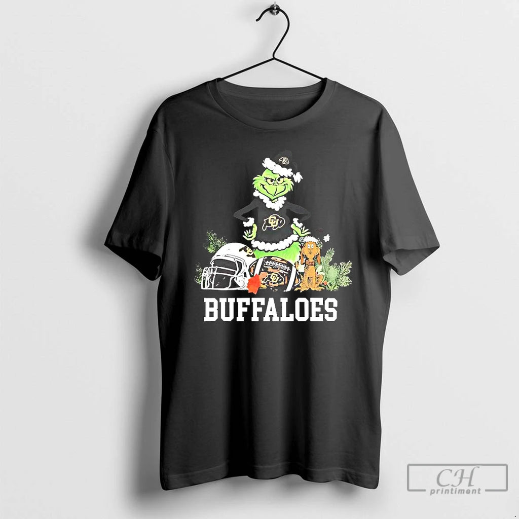 Classic Colorado Buffaloes The Grinch And Max Helmet Christmas 2025 T-Shirts, Hoodie, Sweatshirt | InkNestWear.com