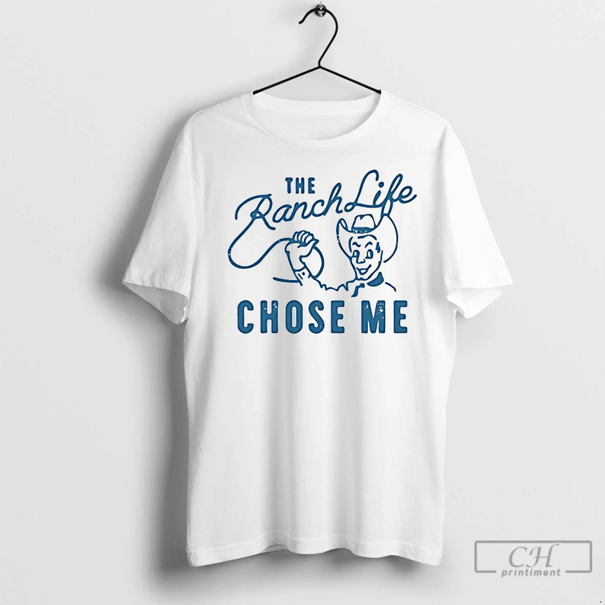 Classic Cowboy The Ranch Life Chose Me Vintage T-Shirts, Hoodie, Sweatshirt | InkNestWear.com