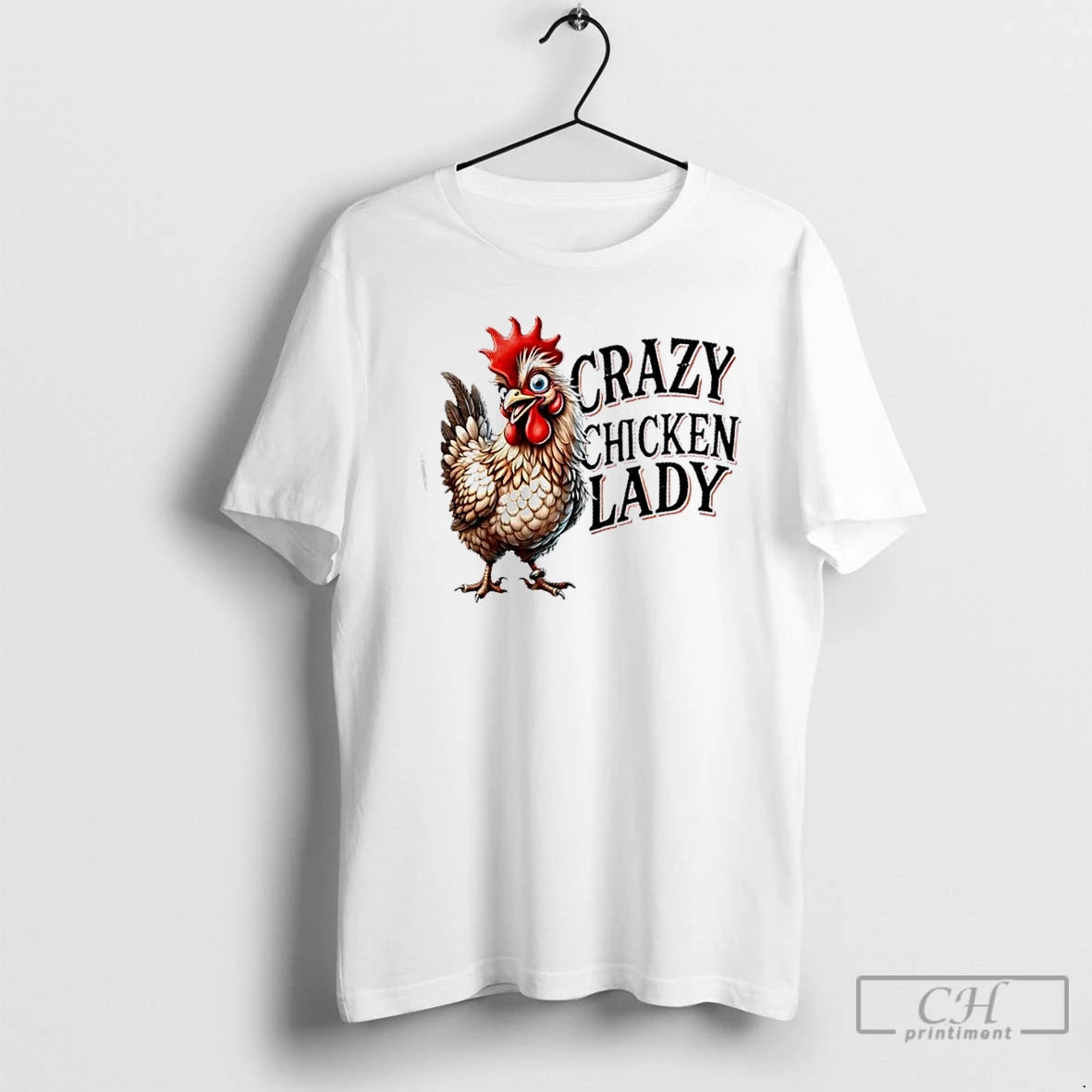 Classic Crazy Chicken Lady Funny Farm Animal T Shirts Hoodie, Sweatshirt | InkNestWear.com