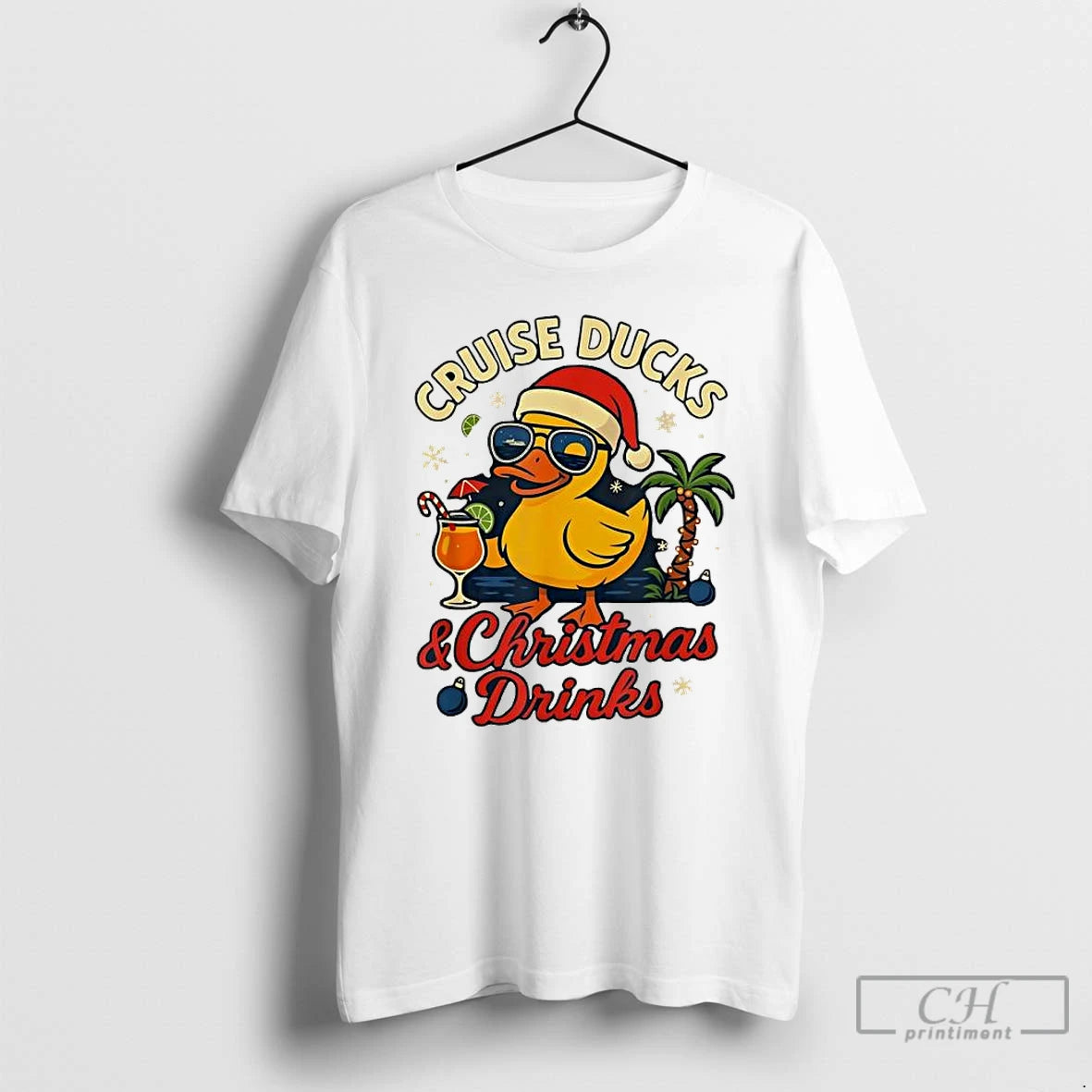 Classic Cruise Ducks And Christmas Drinks T-Shirts, Hoodie, Sweatshirt | InkNestWear.com