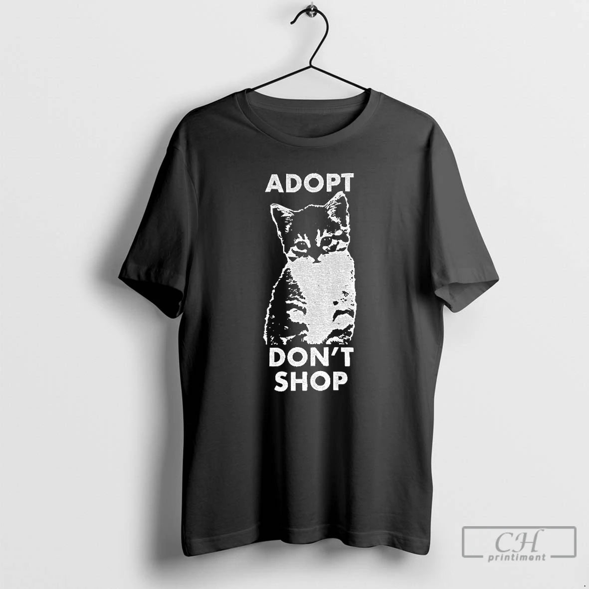 Classic Cute Cat Adopt Dont Shop Vintage T Shirts Hoodie, Sweatshirt | InkNestWear.com