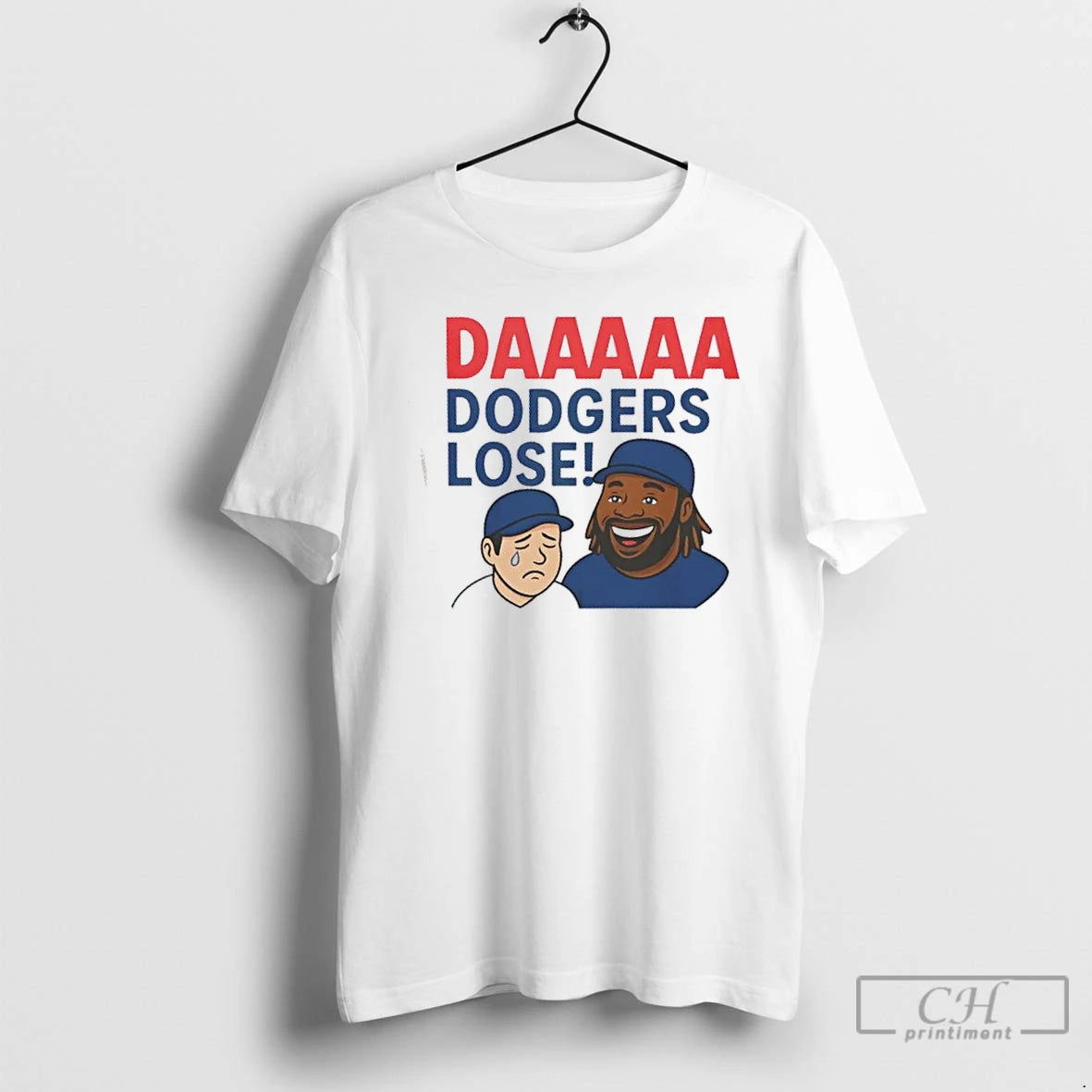 Classic Daaaaa Dodgers Lose Baseball Cartoon T Shirts Hoodie, Sweatshirt | InkNestWear.com