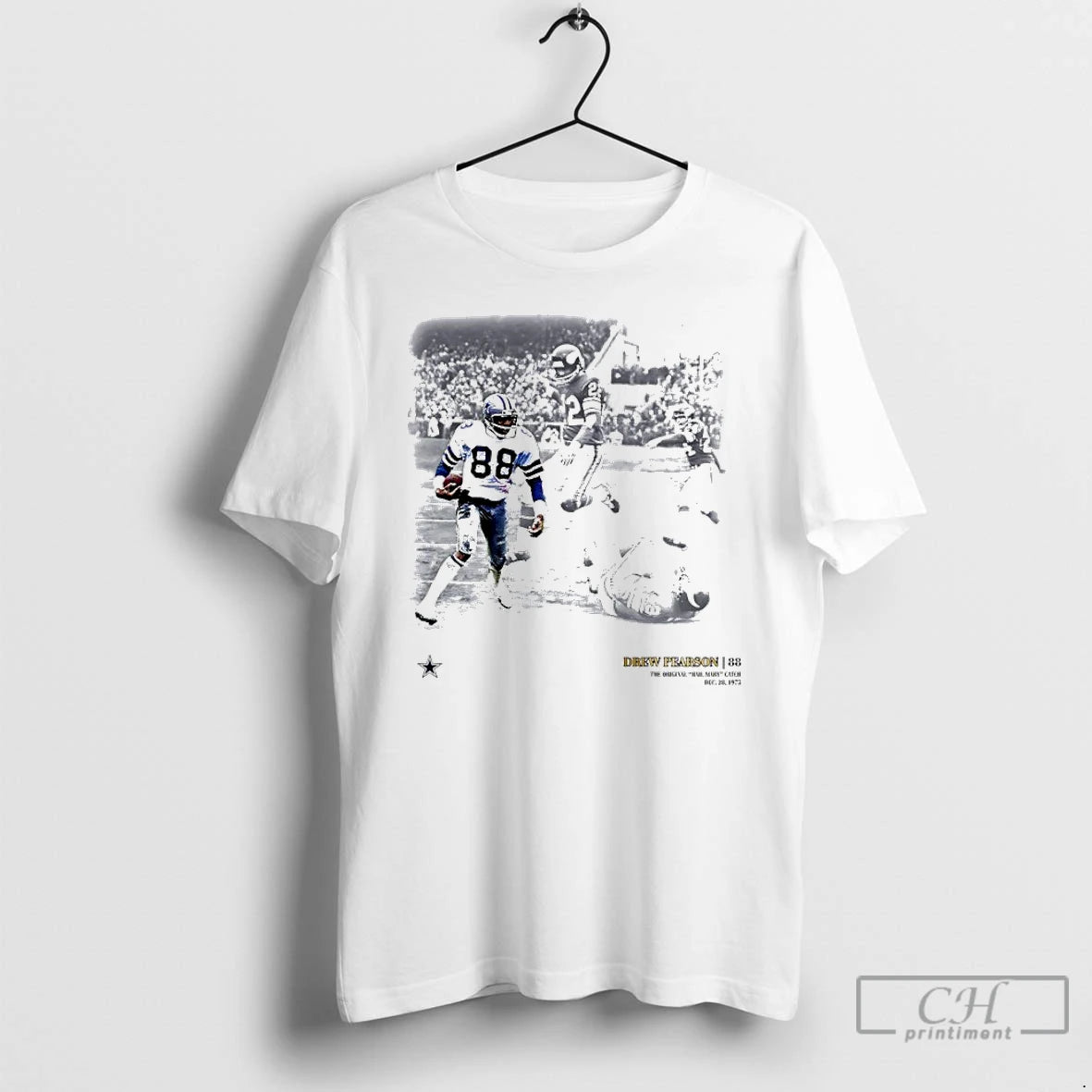 Classic Dallas Cowboys Drew Pearson 88 The Hall Mary Catch Moments T Shirts Hoodie, Sweatshirt | InkNestWear.com