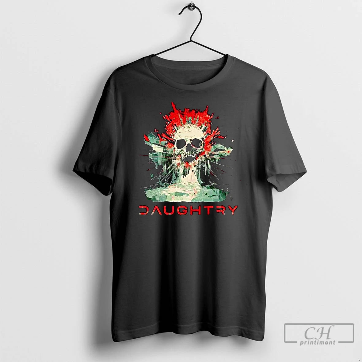 Classic Daughtry Shattered Skull Ornaments T-Shirts, Hoodie, Sweatshirt | InkNestWear.com
