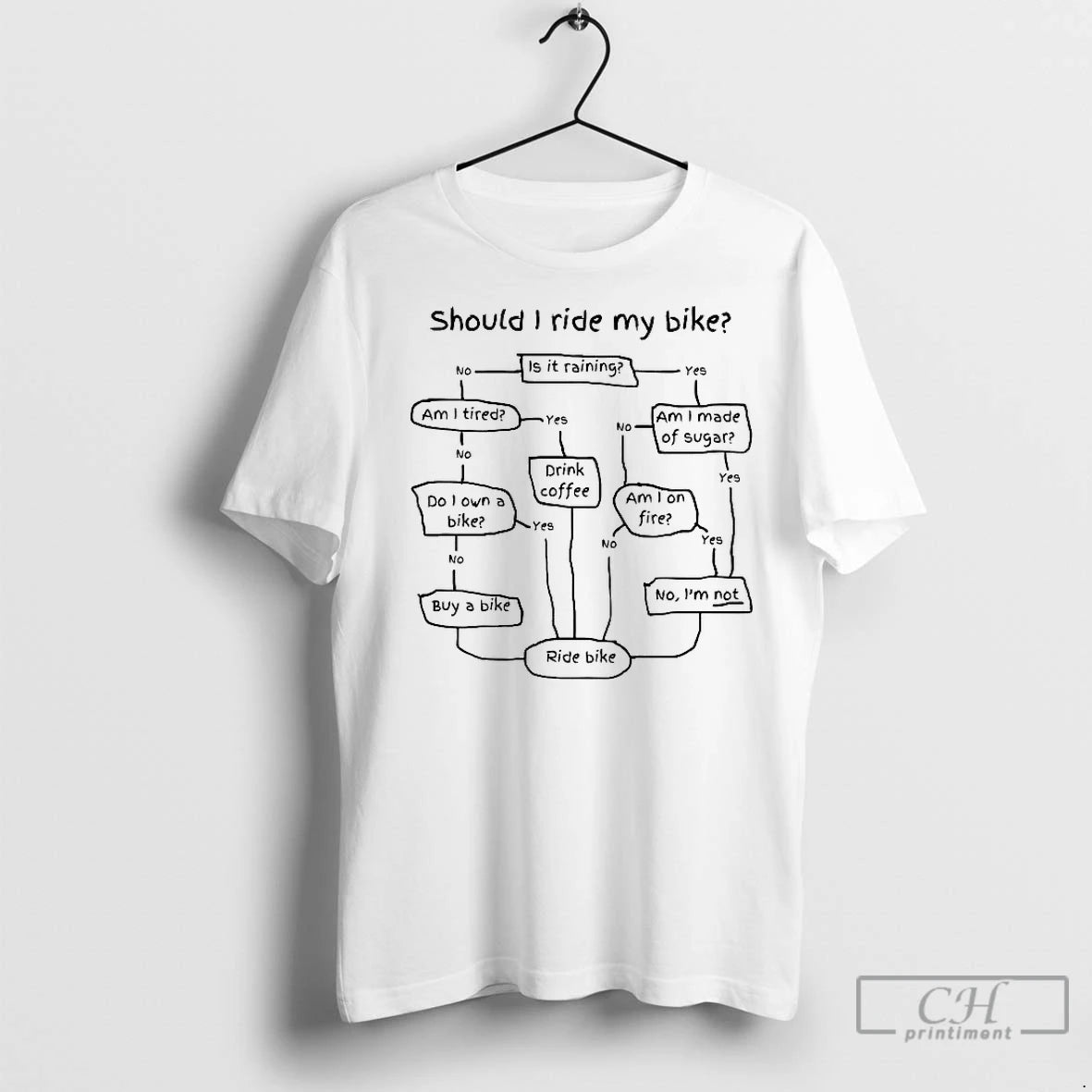 Classic Decisions Should I Ride My Bike T-Shirts, Hoodie, Sweatshirt | InkNestWear.com