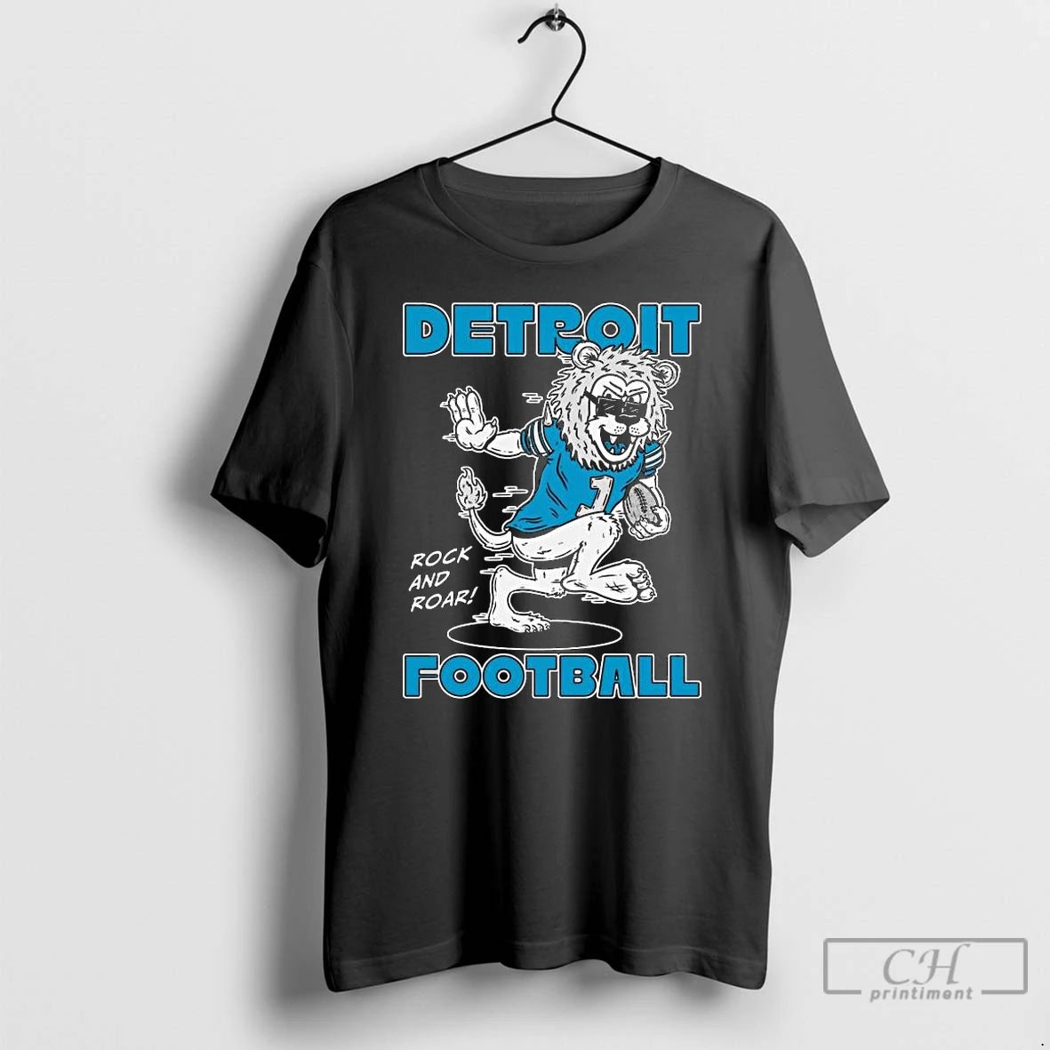 Classic Detroit Lions Football Rock And Roar Mascot 2025 Long Sleve T Shirts Hoodie, Sweatshirt | InkNestWear.com