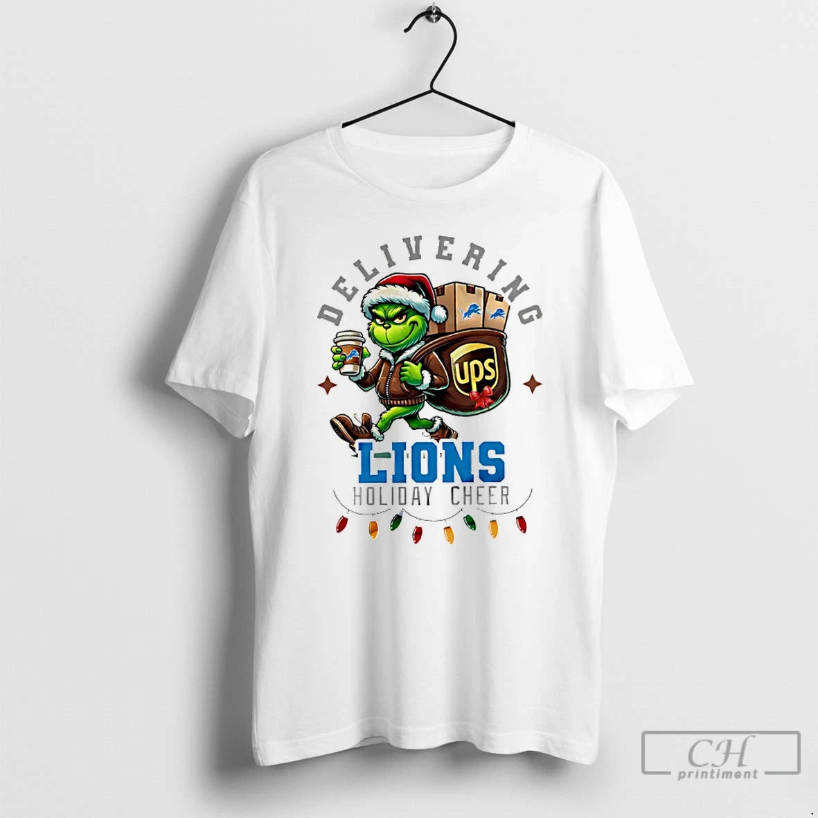 Classic Detroit Lions Grinch Delivering Ups Holiday Cheer Christmas T-Shirts, Hoodie, Sweatshirt | InkNestWear.com