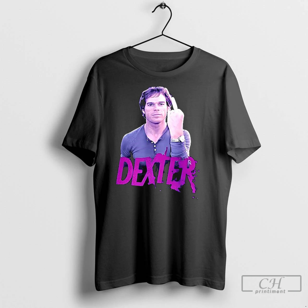 Classic Dexter Morgan Middle Finger T-Shirts, Hoodie, Sweatshirt | InkNestWear.com