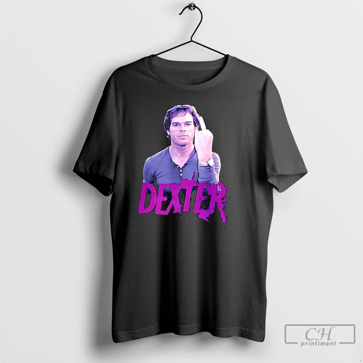 Classic Dexter Morgan Middle Finger T Shirts Hoodie, Sweatshirt | InkNestWear.com