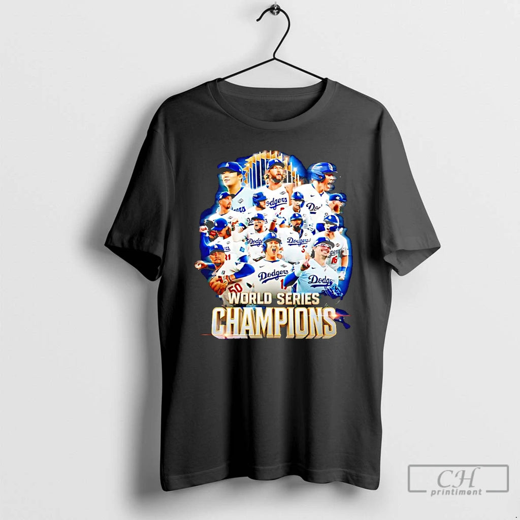 Classic Dodgers 2025 World Series Champions Trophy T Shirts Hoodie, Sweatshirt | InkNestWear.com