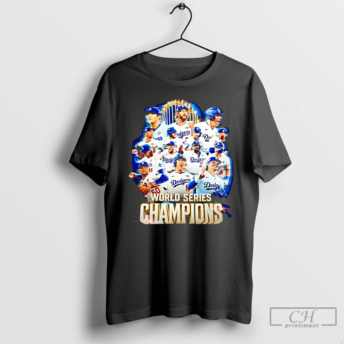 Classic Dodgers 2025 World Series Champions Trophy T Shirts Hoodie, Sweatshirt | InkNestWear.com