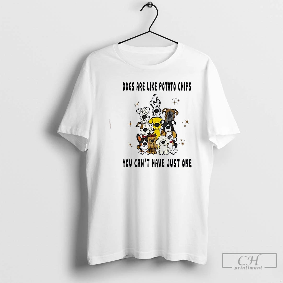 Classic Dogs Are Like Potato Chips You Cant Have Just One T-Shirts, Hoodie, Sweatshirt | InkNestWear.com