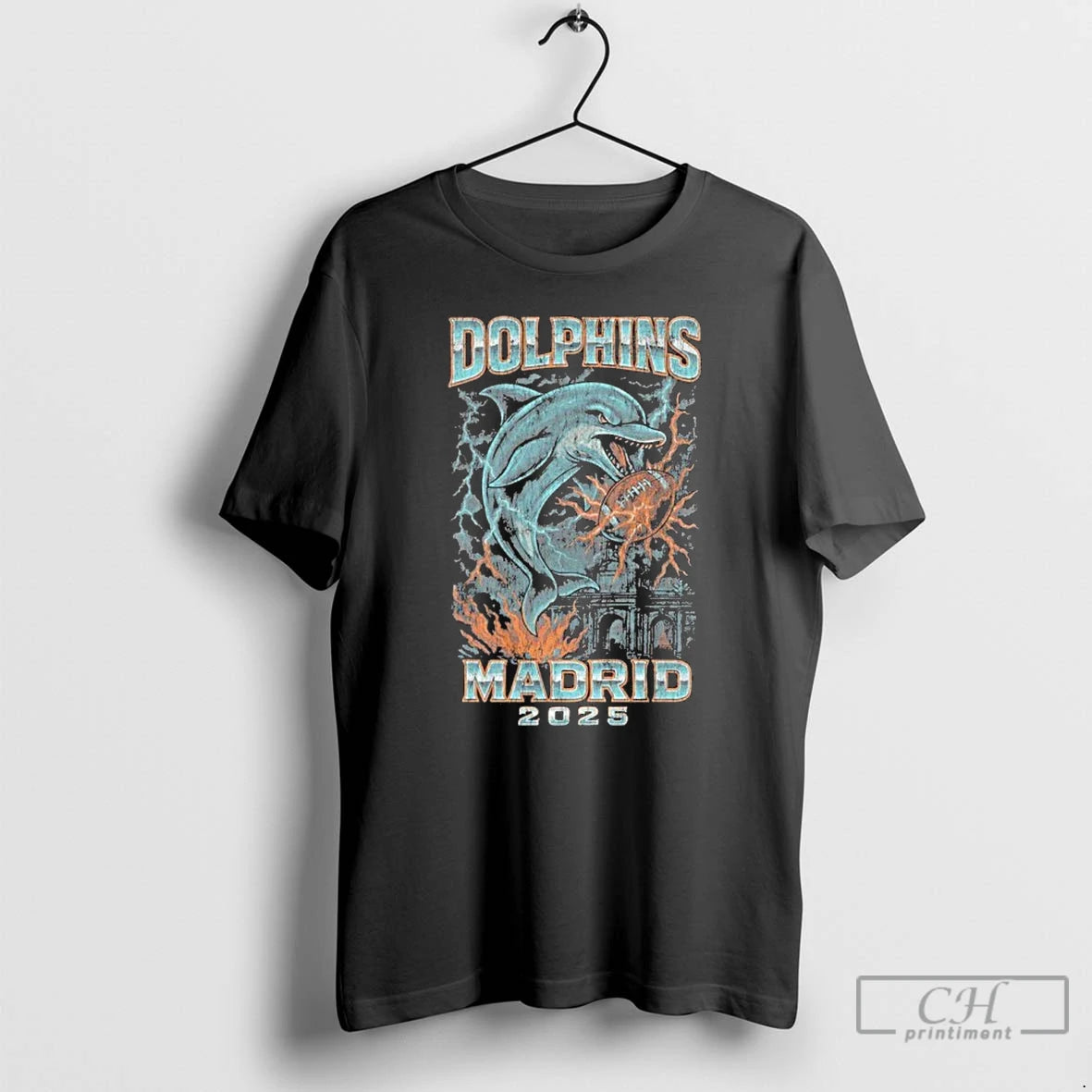 Classic Dolphins Football X Madrid 2025 Vintage Distressed T-Shirts, Hoodie, Sweatshirt | InkNestWear.com