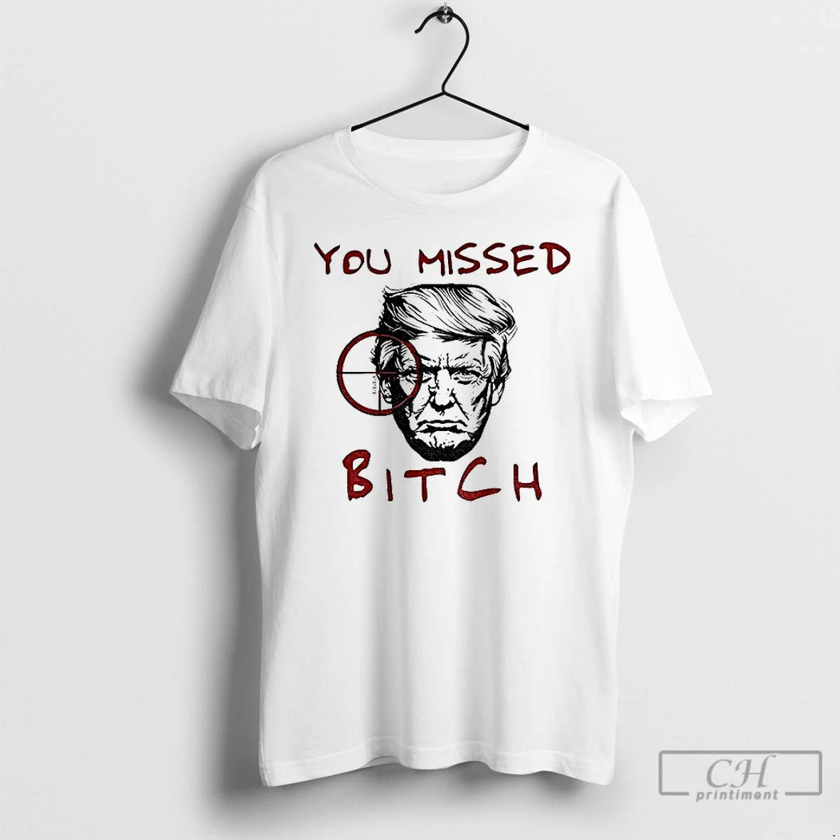 Classic Donald Trump Meme Sniper Gun You Missed Bitch Political T Shirts Hoodie, Sweatshirt | InkNestWear.com