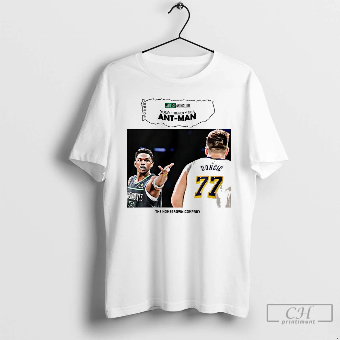 Classic Doncic And Anthony Edwards Ant Man The Homegrown Company T Shirts Hoodie, Sweatshirt | InkNestWear.com