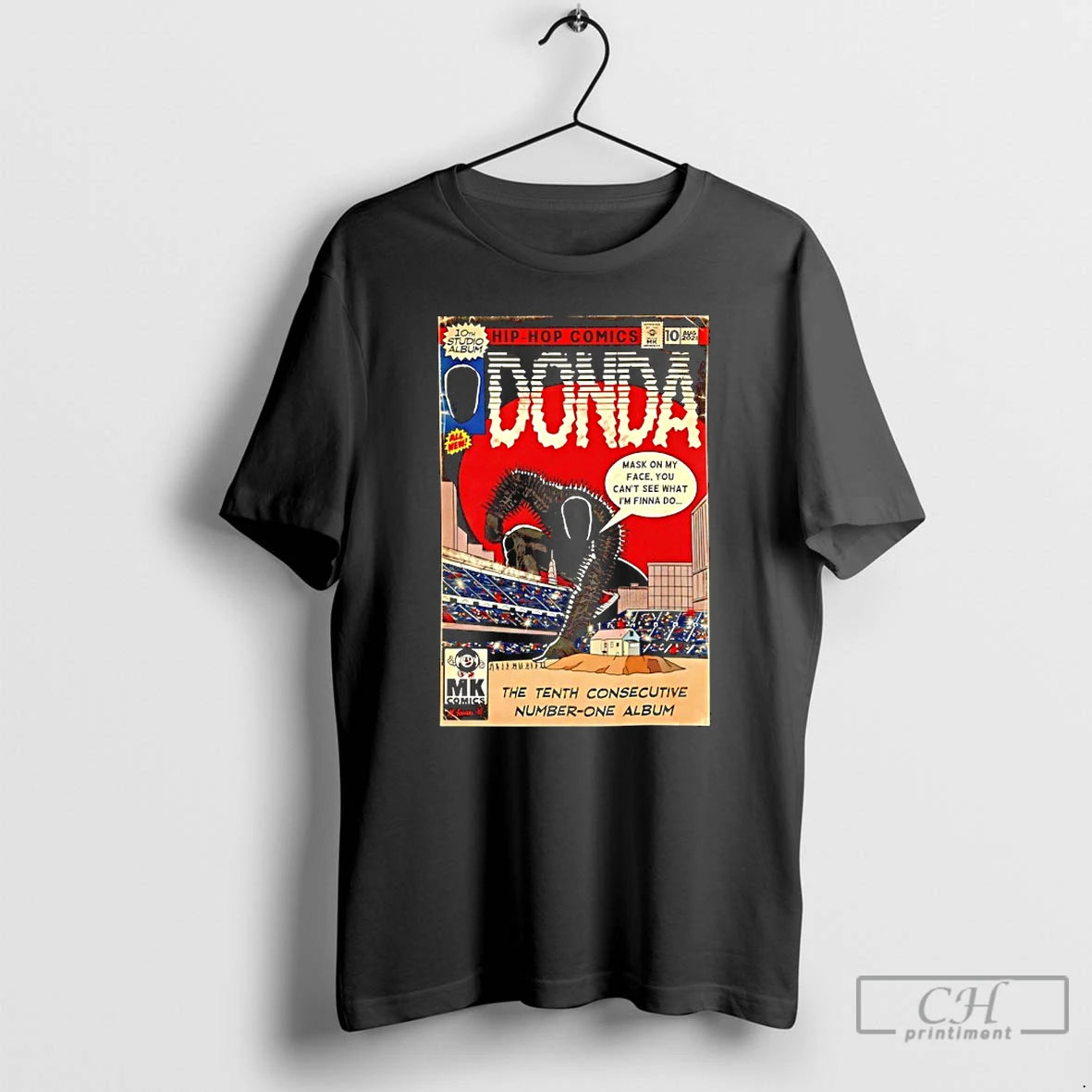 Classic Donda The Tenth Consecutive Number One Album Hip Hop Comic T Shirts Hoodie, Sweatshirt | InkNestWear.com