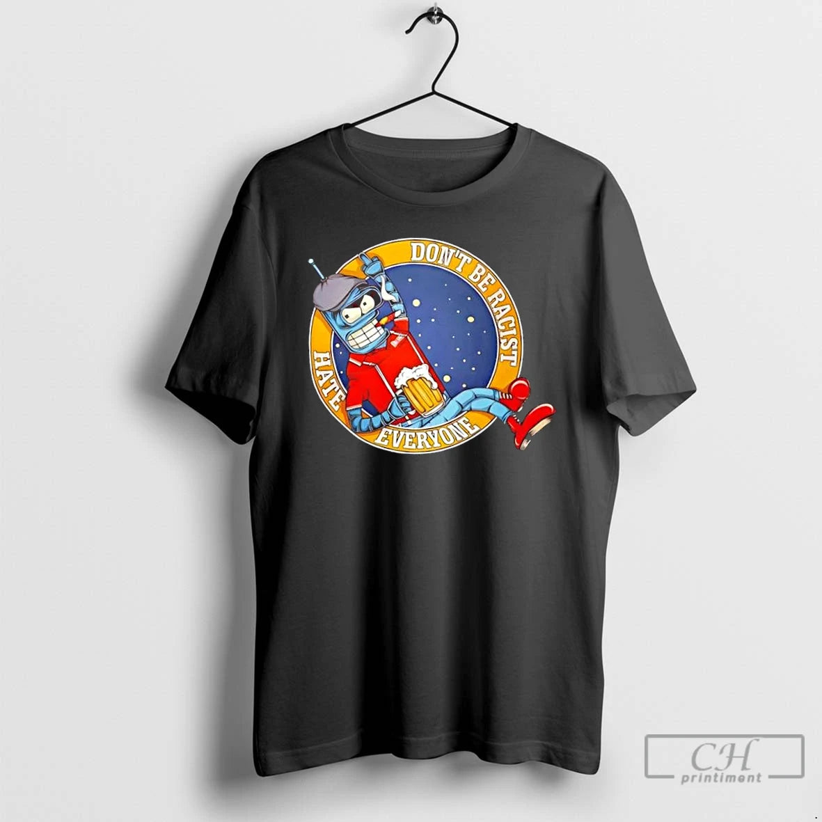 Classic Dont Be Racist Hate Everyone Robot T Shirts Hoodie, Sweatshirt | InkNestWear.com