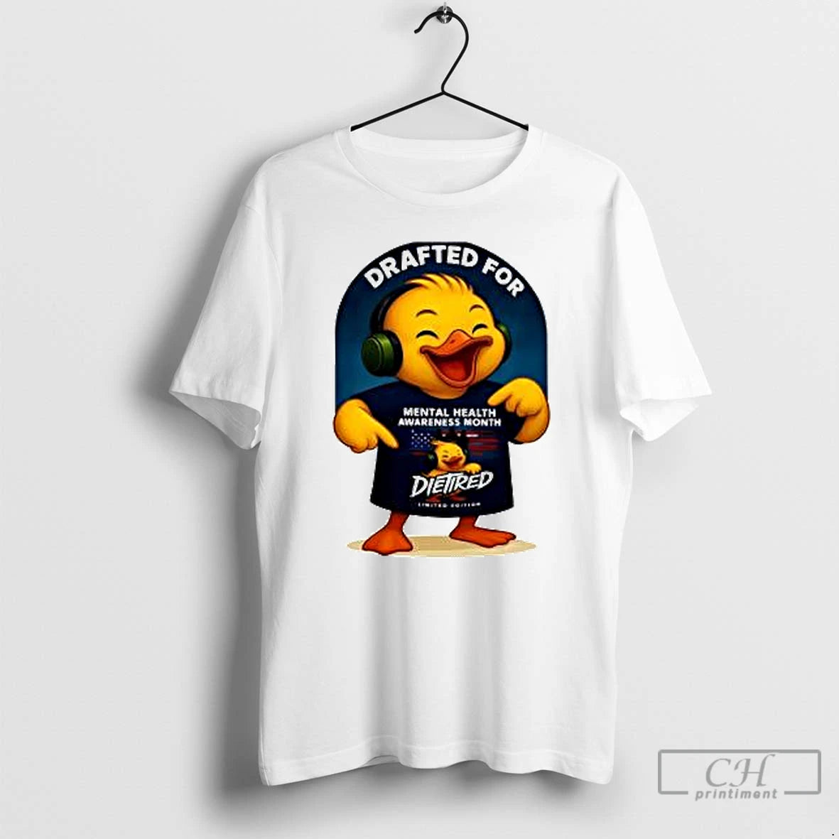 Classic Drafted For Mental Health Awareness Month Die Tired X Mbr T Shirts Hoodie, Sweatshirt | InkNestWear.com