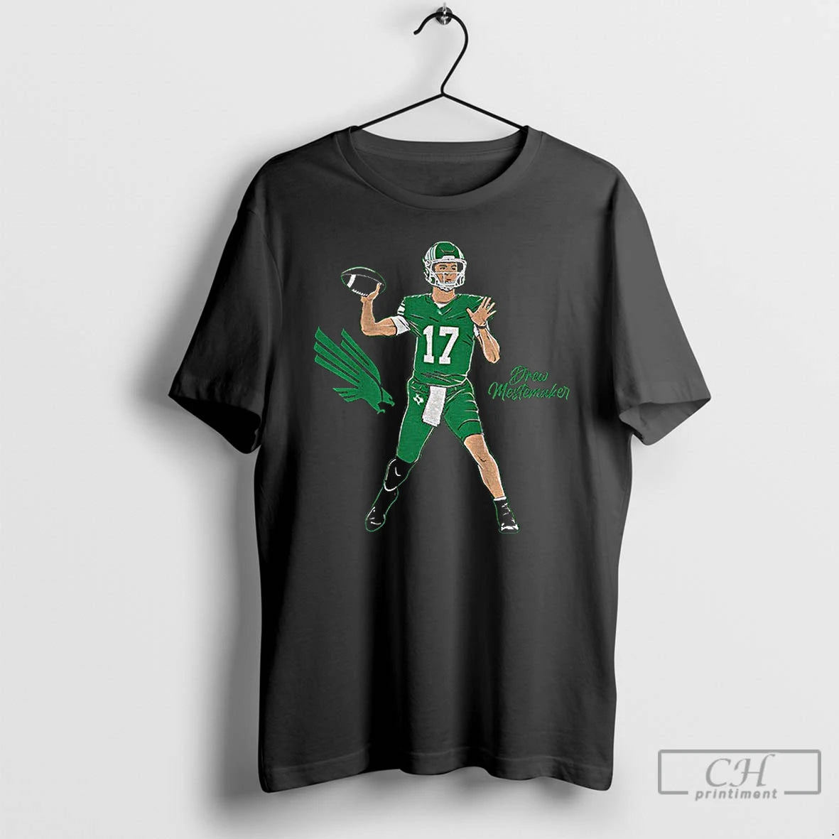 Classic Drew Mestemaker Superstar Pose North Texas Mean Green Football 2025 T-Shirts, Hoodie, Sweatshirt | InkNestWear.com