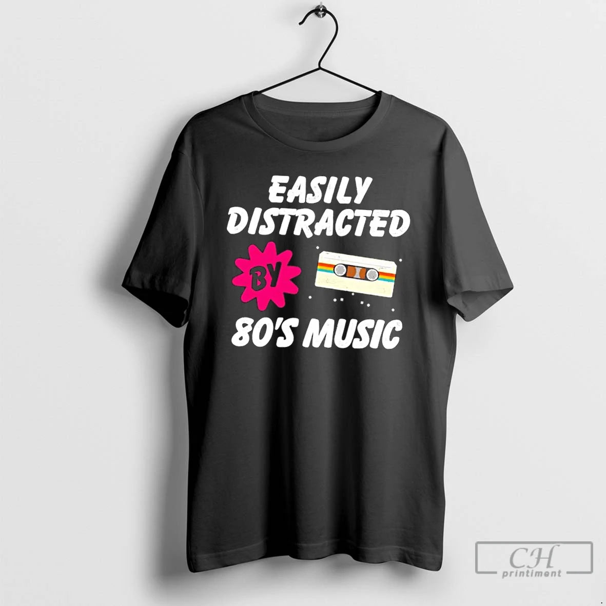 Classic Easily Distracted By 80smusic Retro T-Shirts, Hoodie, Sweatshirt | InkNestWear.com
