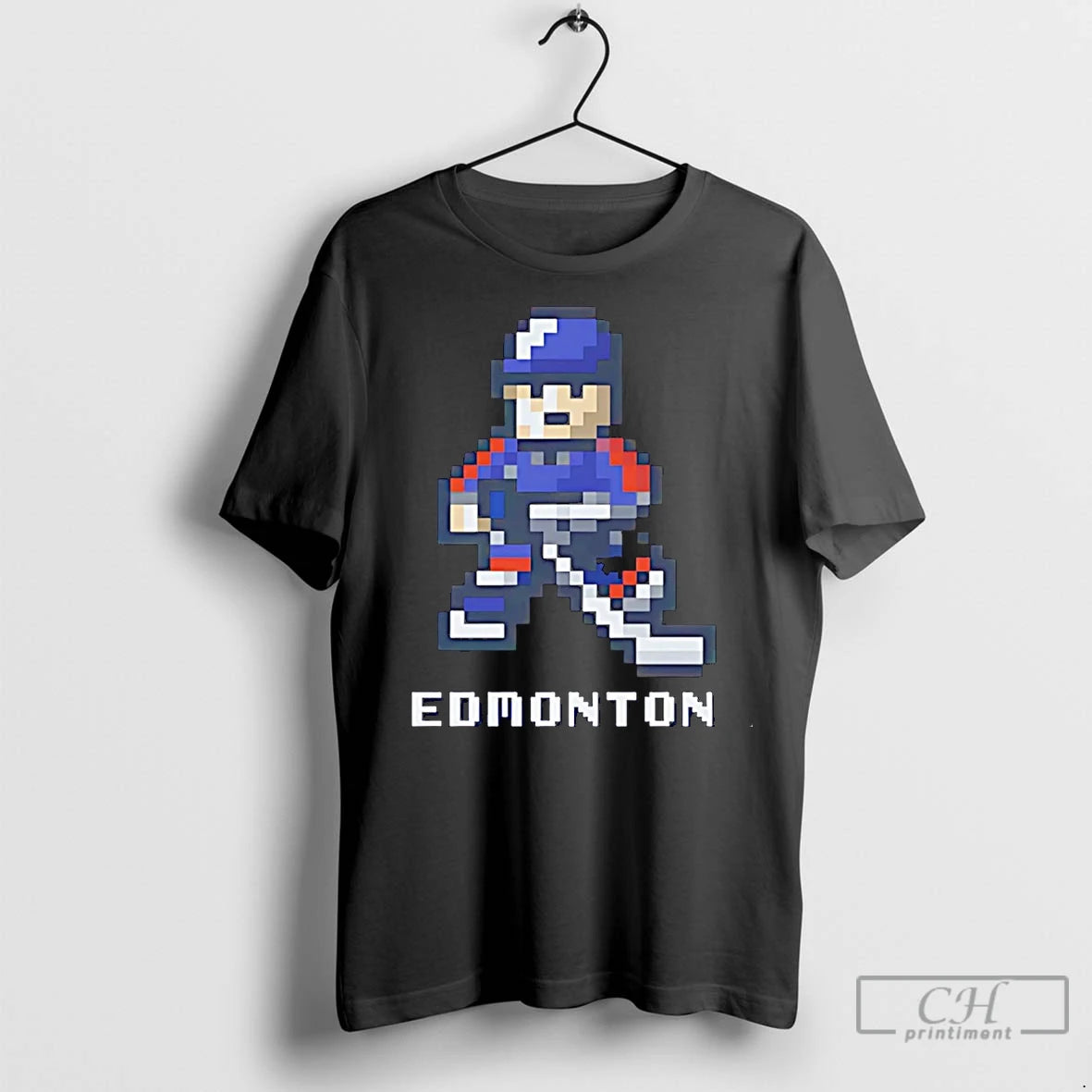 Classic Edmonton Oilers Hockey Player 8 Bit Pixel Christmas T-Shirts, Hoodie, Sweatshirt | InkNestWear.com