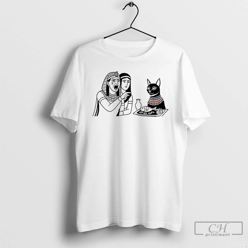 Classic Egyptian Woman Yelling At A Cat Goddess Bastet Meme T Shirts Hoodie, Sweatshirt | InkNestWear.com