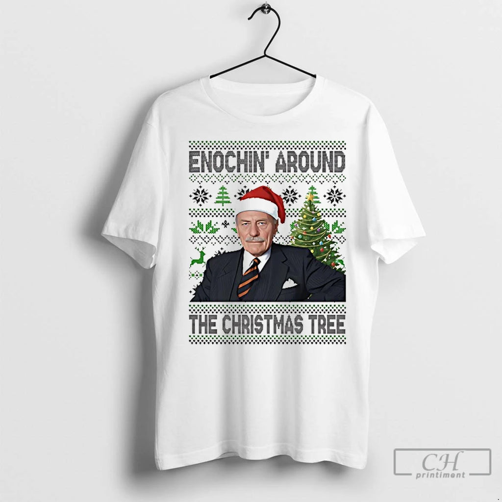 Classic Enoch Powell Enochin Around The Christmas Tree T-Shirts, Hoodie, Sweatshirt | InkNestWear.com