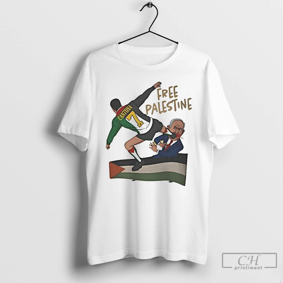 Classic Eric Cantona Kick Free Palestine T-Shirts, Hoodie, Sweatshirt | InkNestWear.com