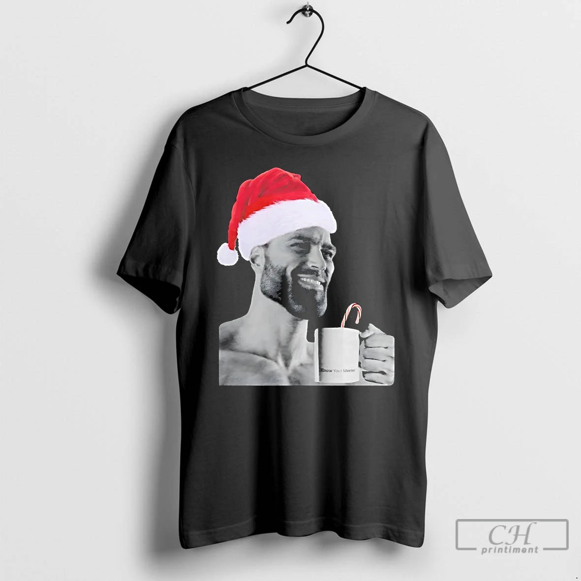 Classic Ernest Khalimov Santa Gigachad T Shirts Hoodie, Sweatshirt | InkNestWear.com