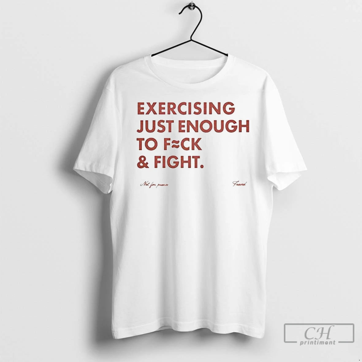 Classic Exercising Just Enough To Fuck And Fight Ornaments T-Shirts, Hoodie, Sweatshirt | InkNestWear.com