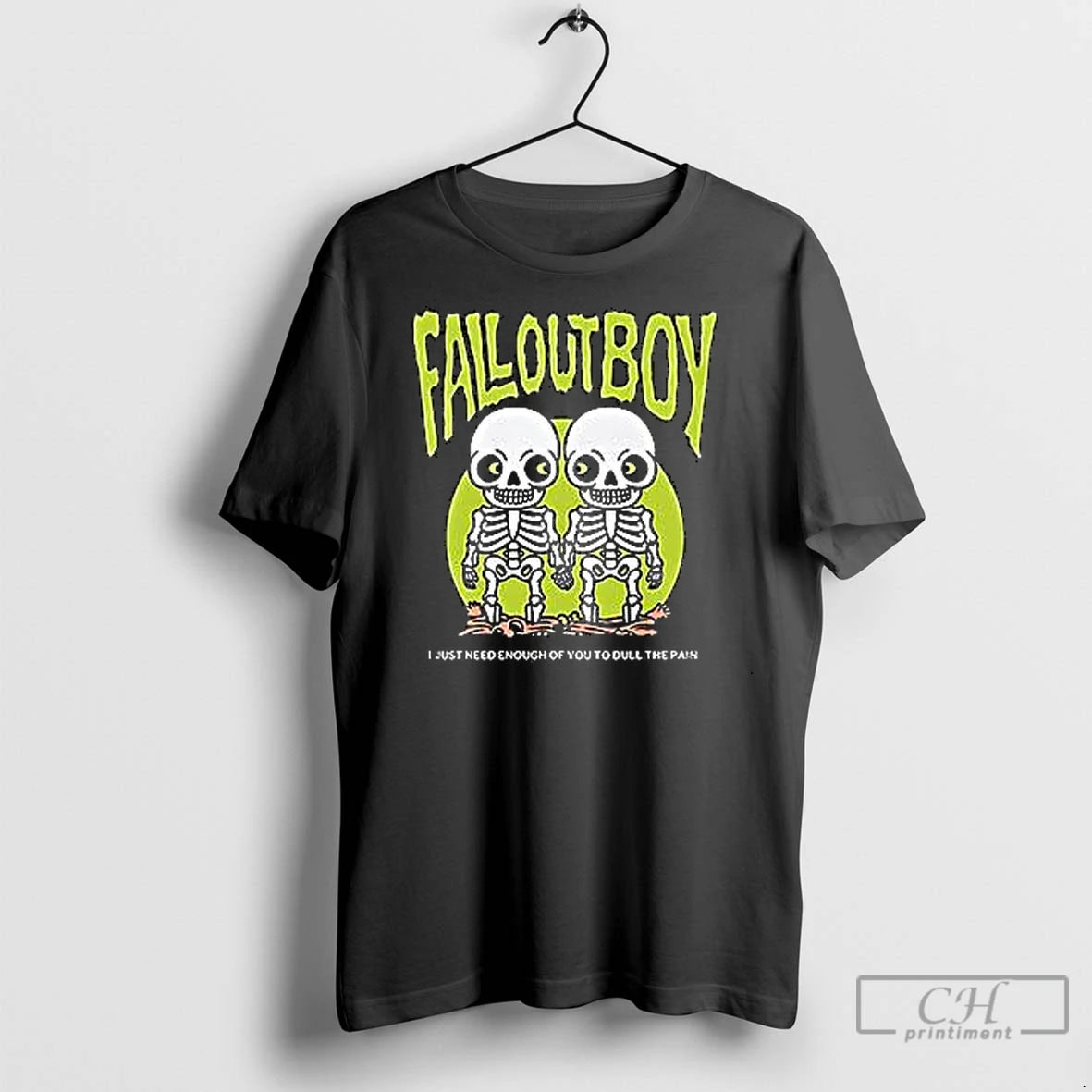 Classic Fall Out Boy Twin Skeleton Cartoon T-Shirts, Hoodie, Sweatshirt | InkNestWear.com