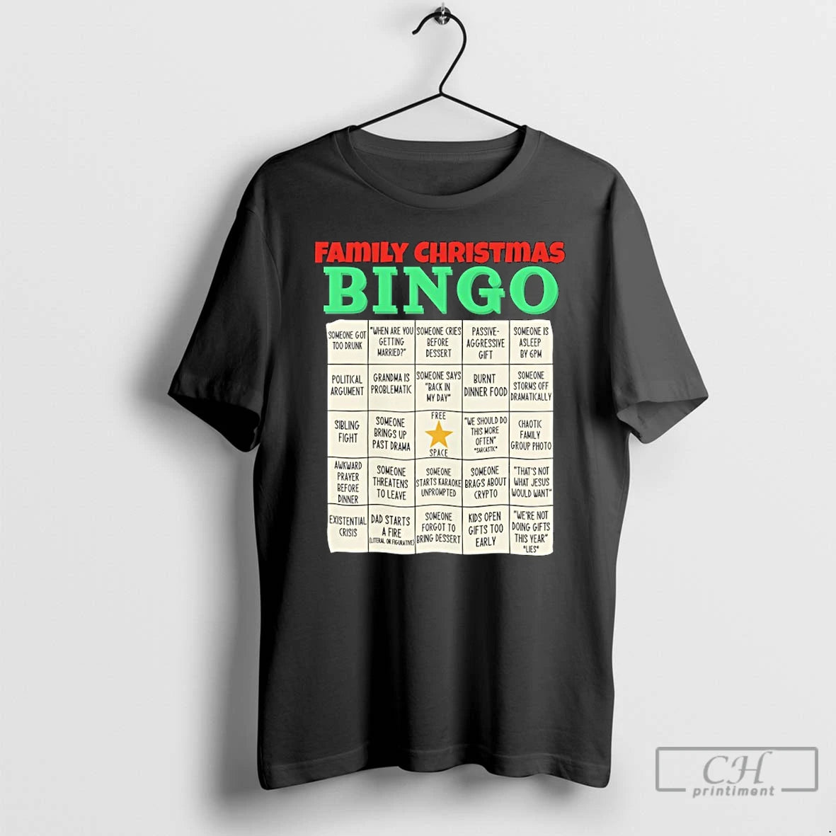 Classic Family Christmas Bingo T Shirts Hoodie, Sweatshirt | InkNestWear.com