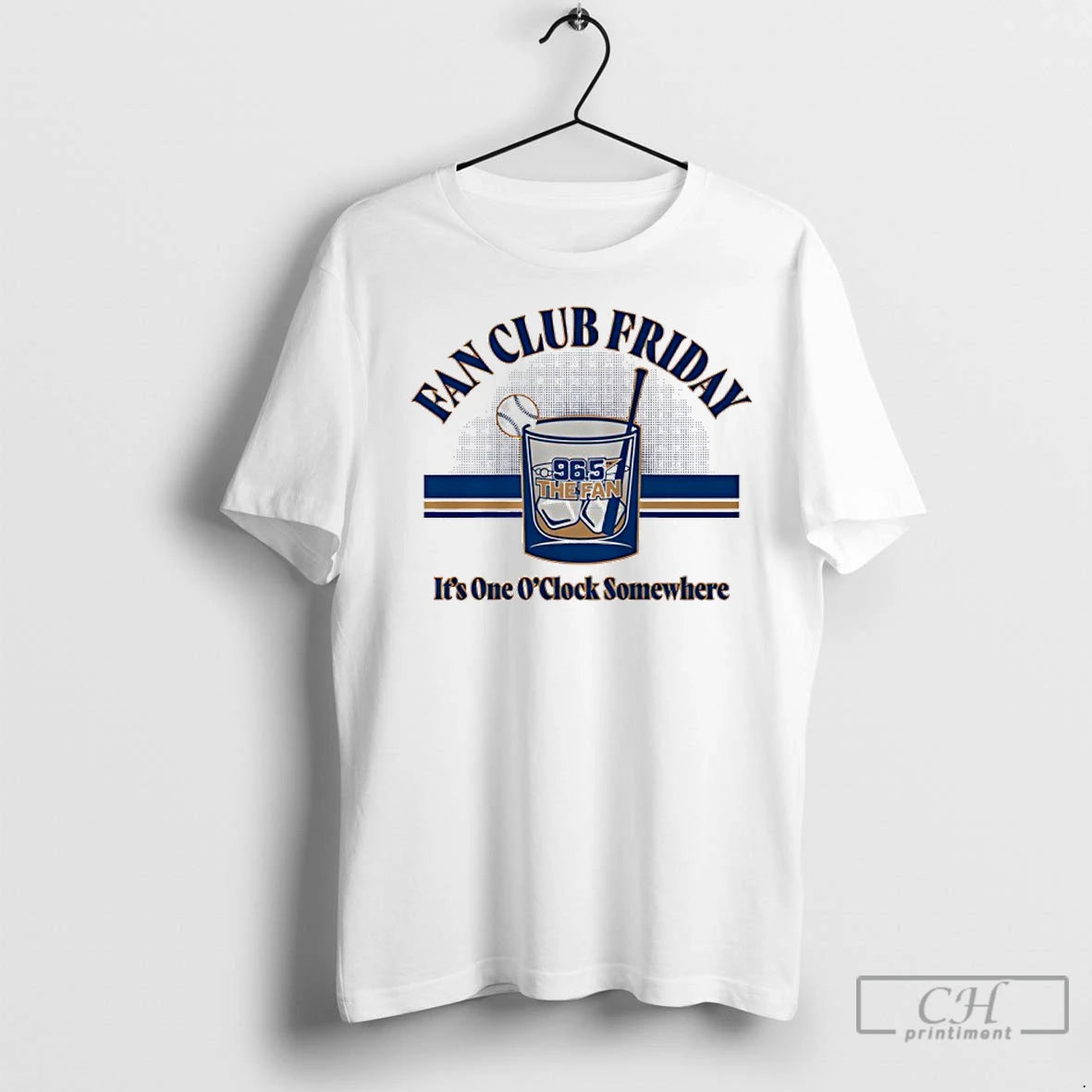 Classic Fan Club Friday 96 5 The Fan Its One Oclock Somewhere T-Shirts, Hoodie, Sweatshirt | InkNestWear.com