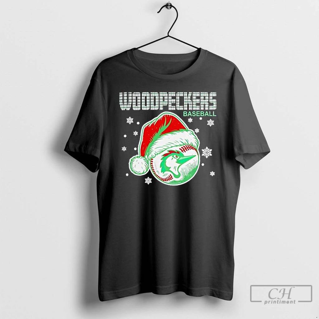 Classic Fayetteville Woodpeckers Santa Hat Baseball Christmas T Shirts Hoodie, Sweatshirt | InkNestWear.com