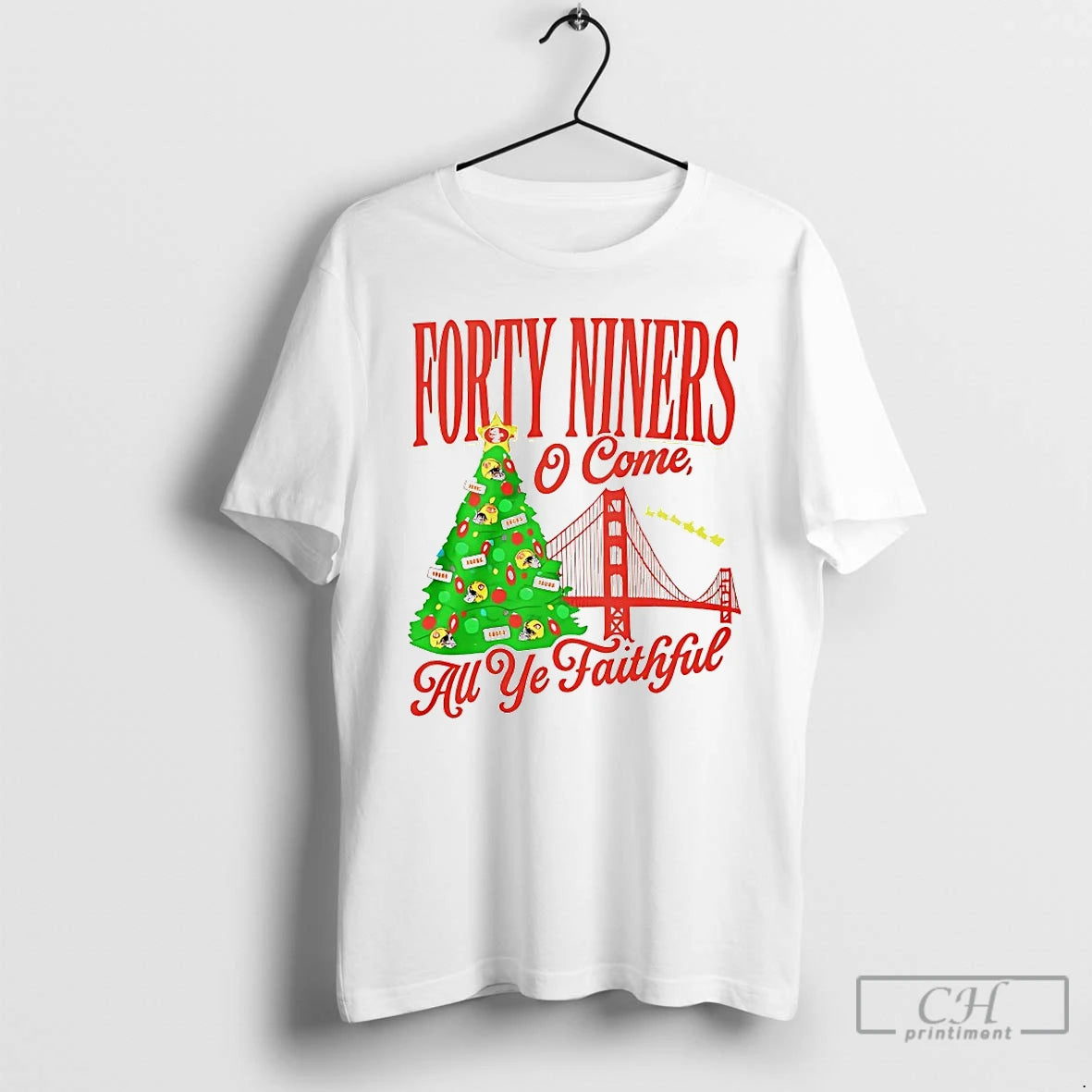 Classic Forty Niners O Come All Ye Faithful Sf 49ers Christmas T Shirts Hoodie, Sweatshirt | InkNestWear.com