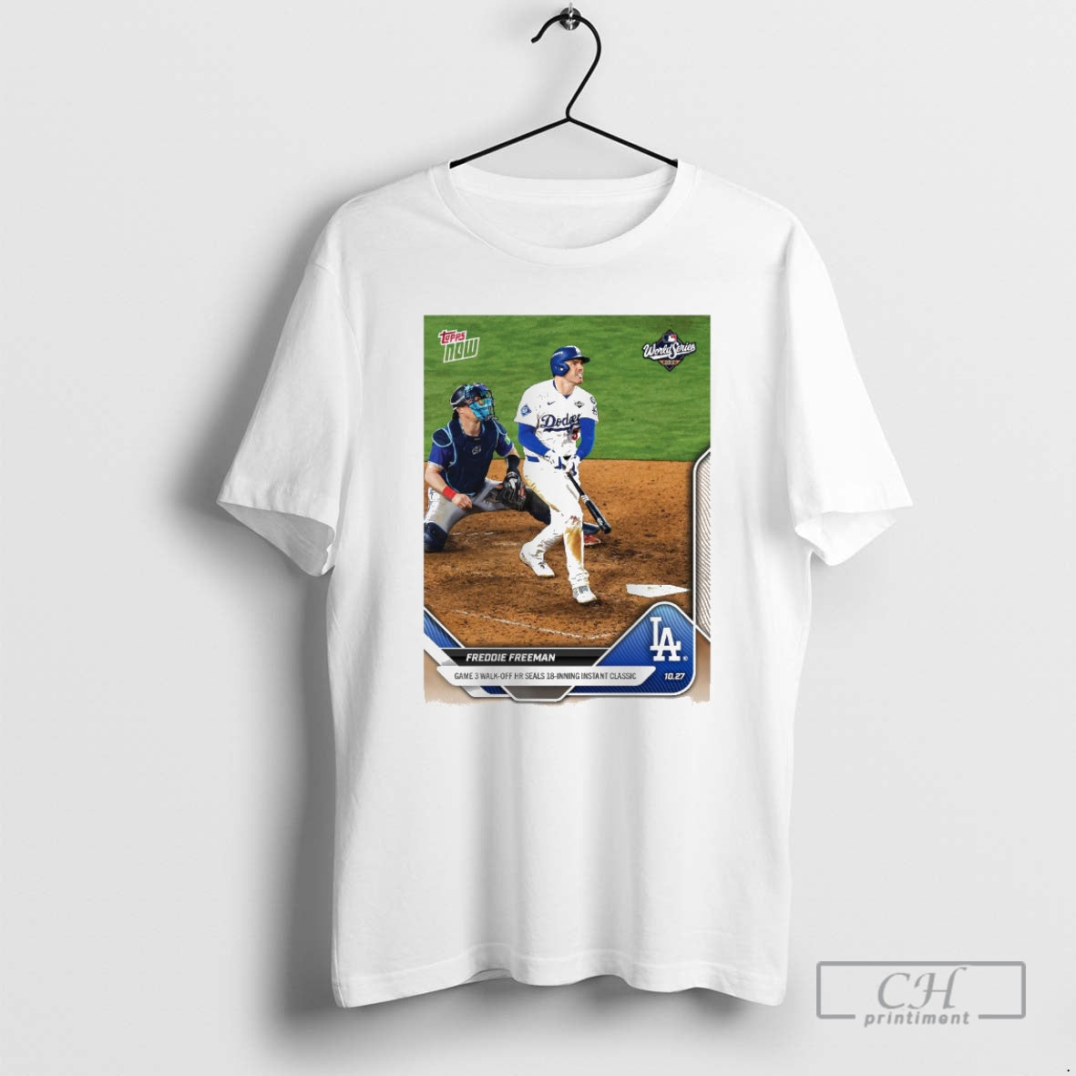 Classic Freddie Freeman Los Angeles Dodgers 2025 Mlb Topps Game 3 Walk Off Hr Seals T-Shirts, Hoodie, Sweatshirt
