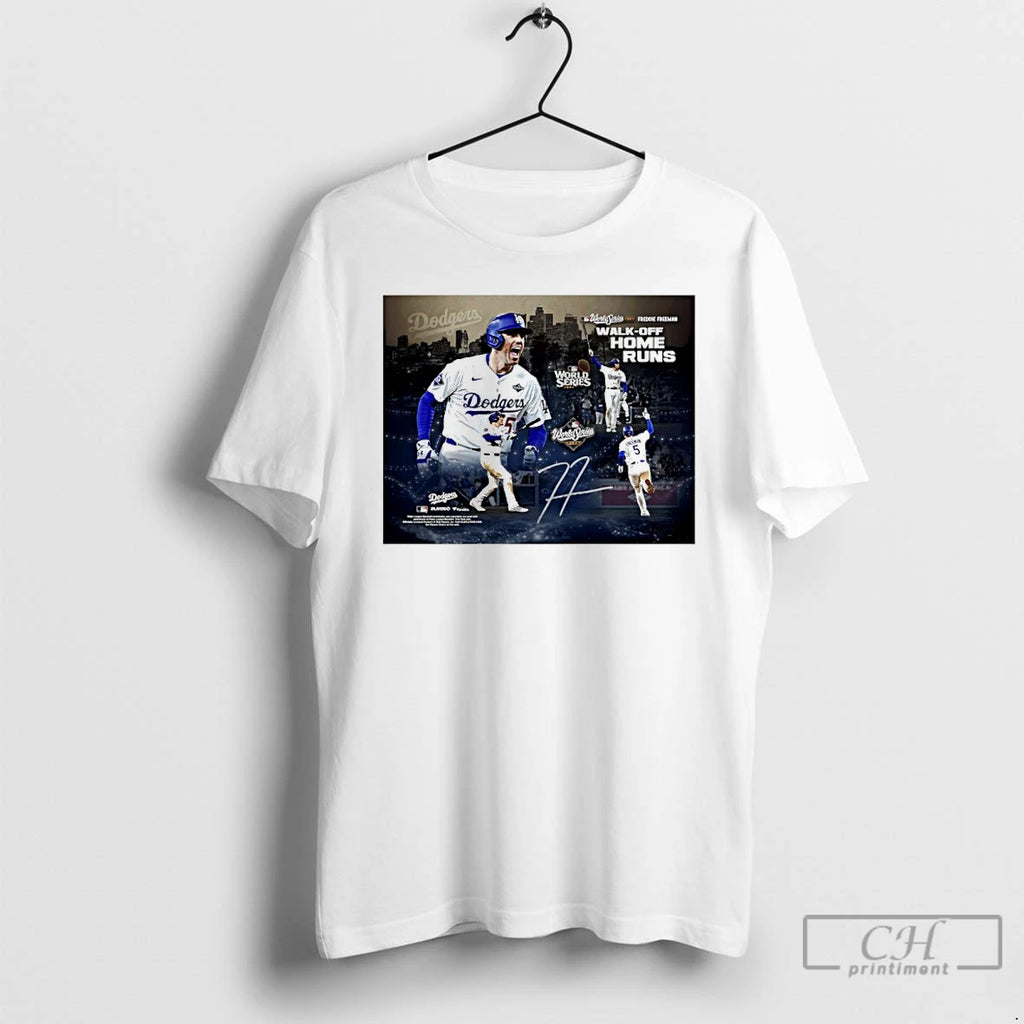 Classic Freddie Freeman Los Angeles Dodgers Autographed 2025 Postseason Moment T Shirts Hoodie, Sweatshirt | InkNestWear.com