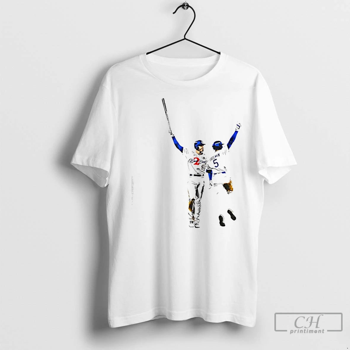 Classic Freddie Freeman And Trea Turner La Dodgers Celebrating Graphic Signatures T-Shirts, Hoodie, Sweatshirt