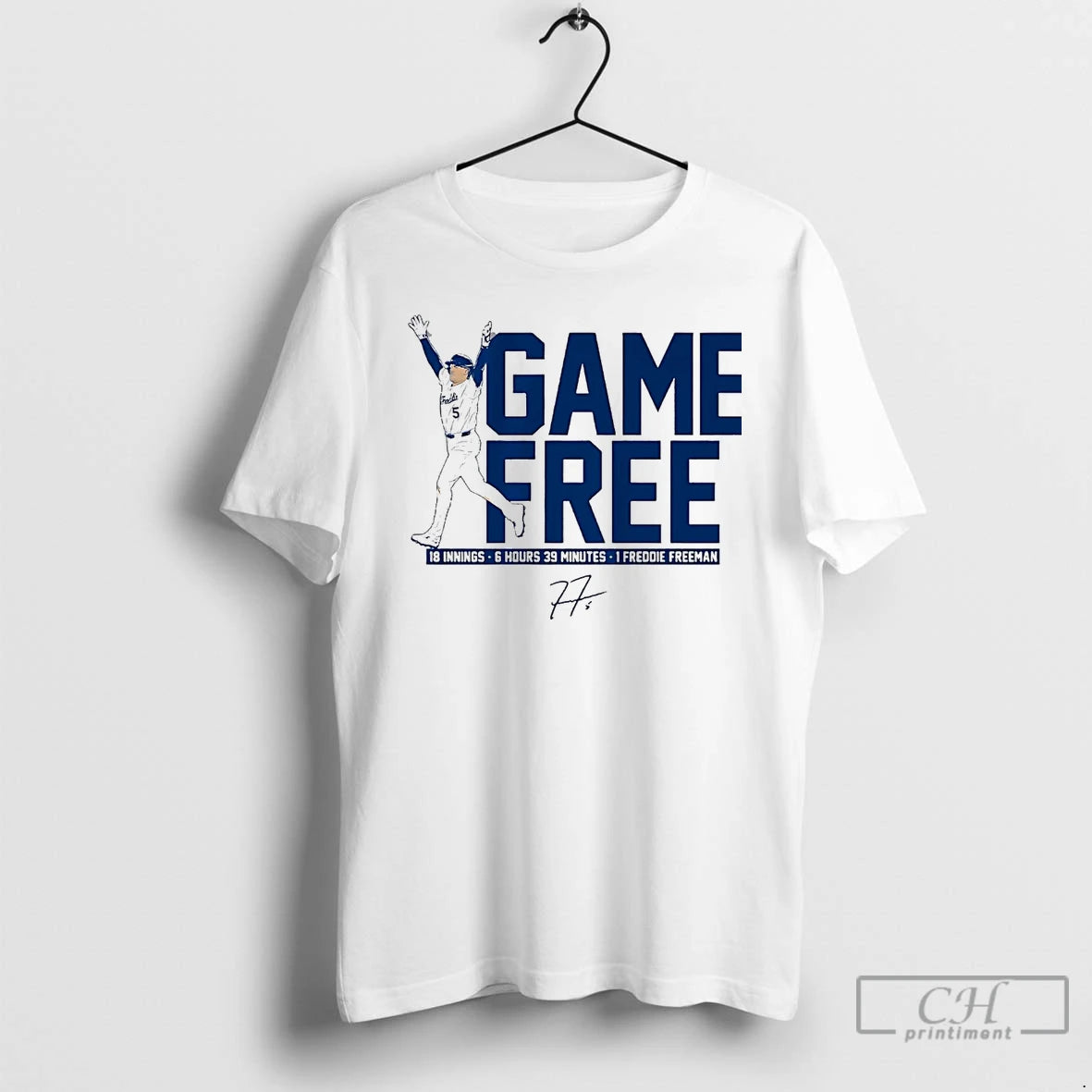 Classic Freddie Freeman Game Free 18 Innings 6 Hours 39 Minutes T Shirts Hoodie, Sweatshirt | InkNestWear.com
