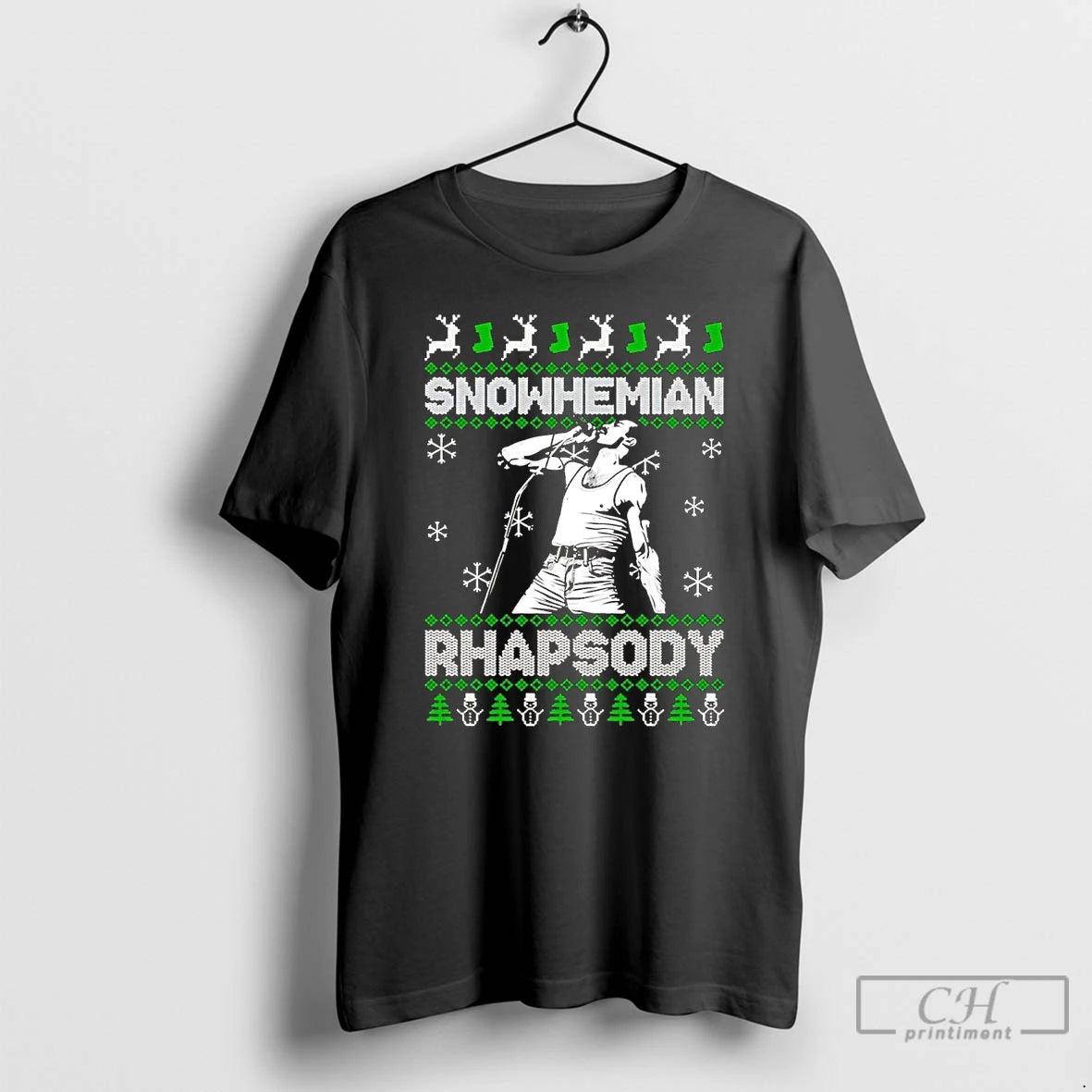 Classic Freddie Mercury Snowhemian Rhapsody Ugly Christmas T Shirts Hoodie, Sweatshirt | InkNestWear.com