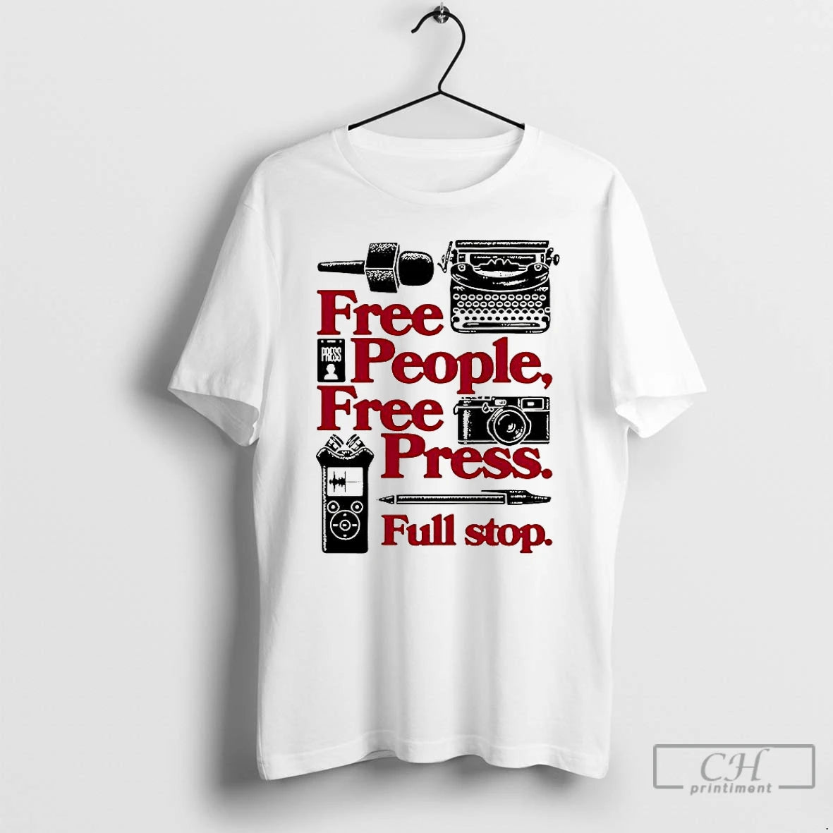 Classic Free People Free Press Full Stop Press And Media T Shirts Hoodie, Sweatshirt | InkNestWear.com