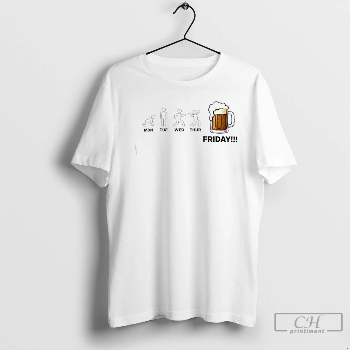 Classic Friday Beer Evolution Workweek Humor T-Shirts, Hoodie, Sweatshirt | InkNestWear.com
