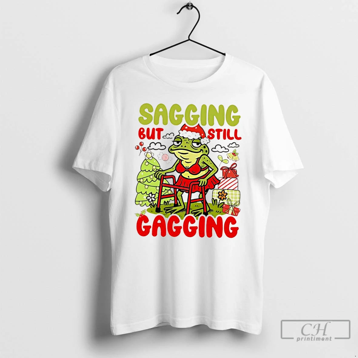 Classic Frog Sagging But Still Gagging Christmas Xmas Gift T Shirts Hoodie, Sweatshirt | InkNestWear.com