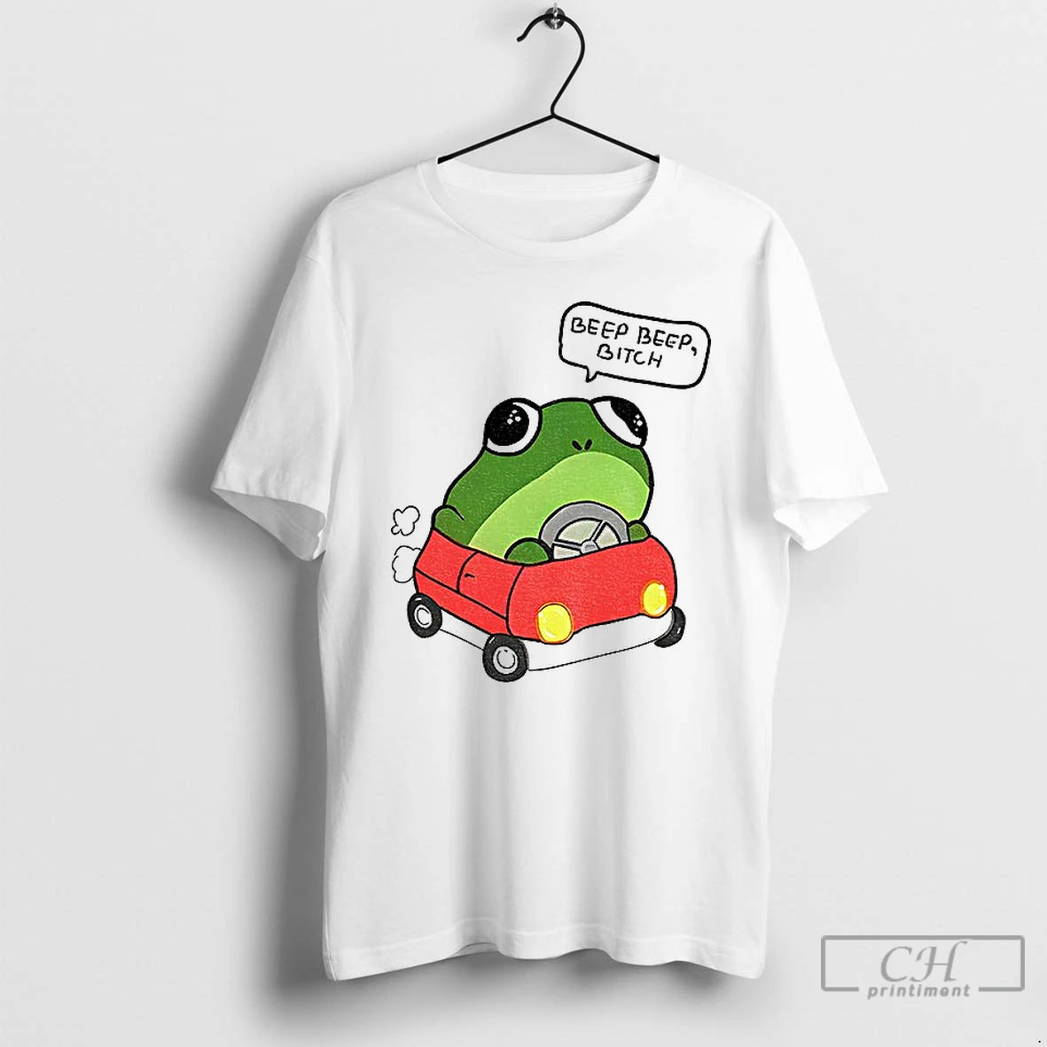 Classic Frog Driving Beep Beep Bitch Meme T Shirts Hoodie, Sweatshirt | InkNestWear.com