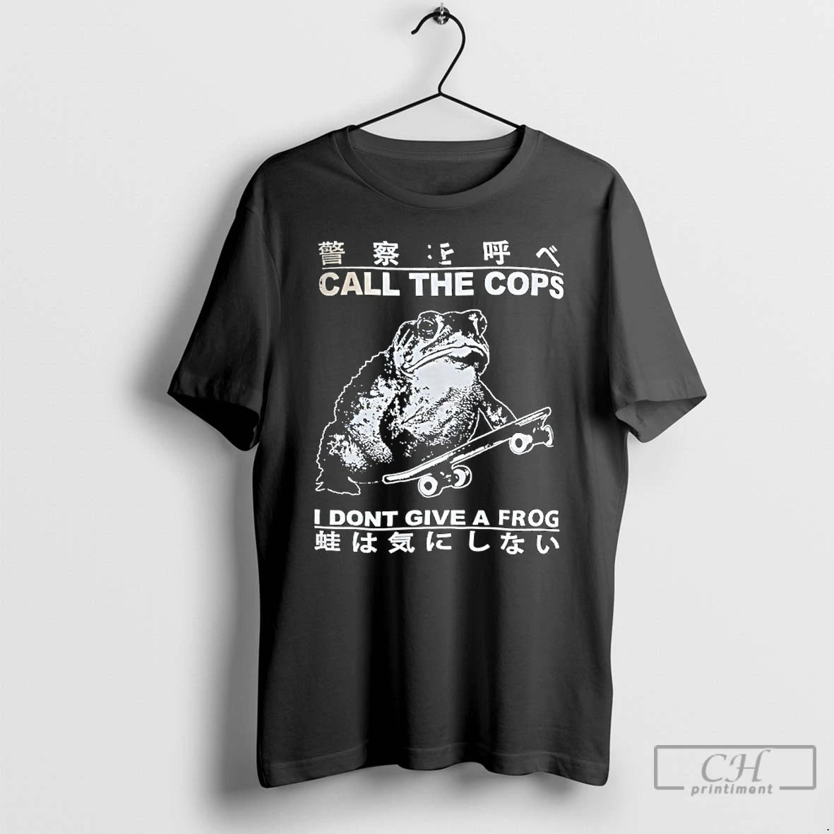 Classic Frog Skateboarding Call The Cops I Dont Give A Frog T-Shirts, Hoodie, Sweatshirt | InkNestWear.com