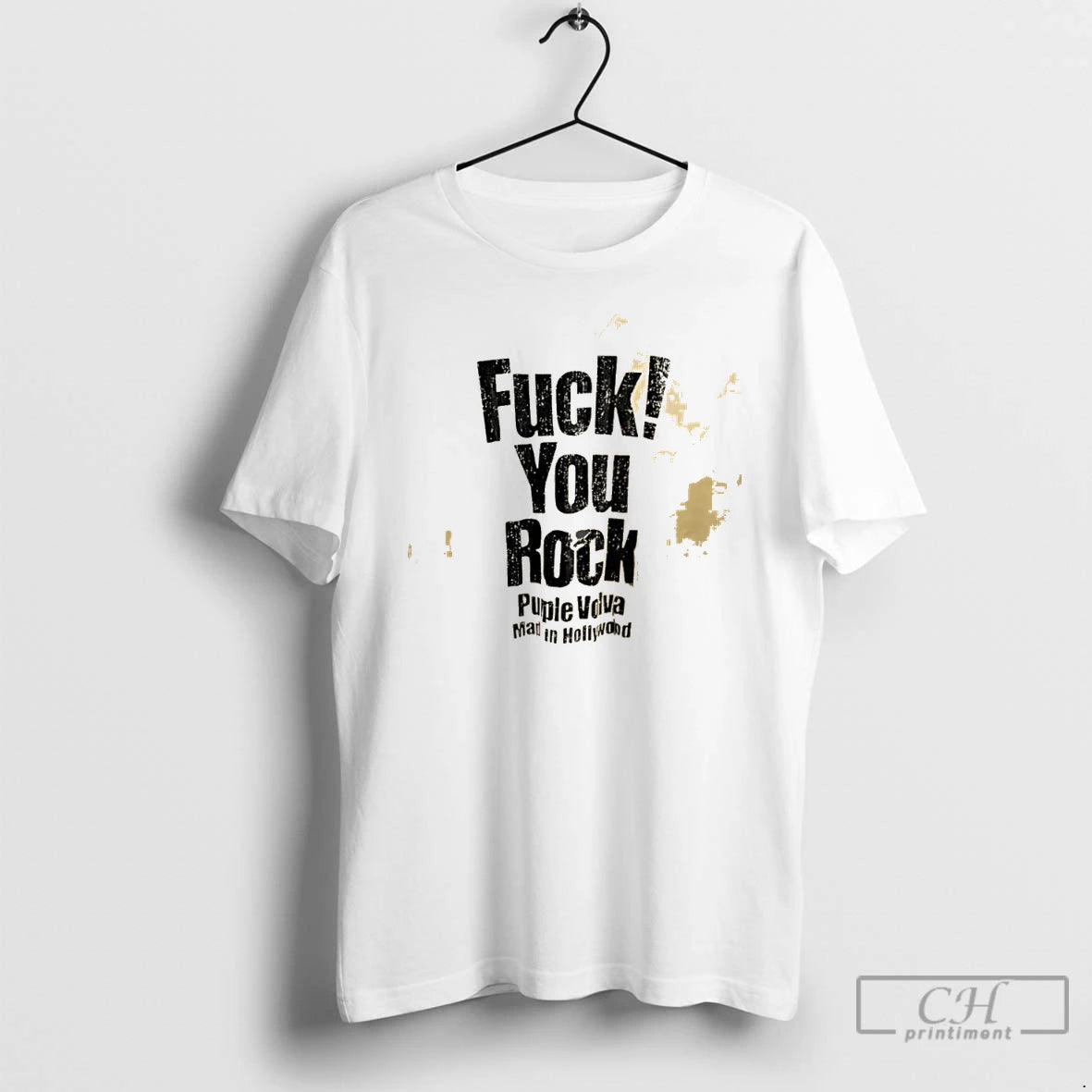 Classic Fuck You Rock Puple Volva Made In Hollywood