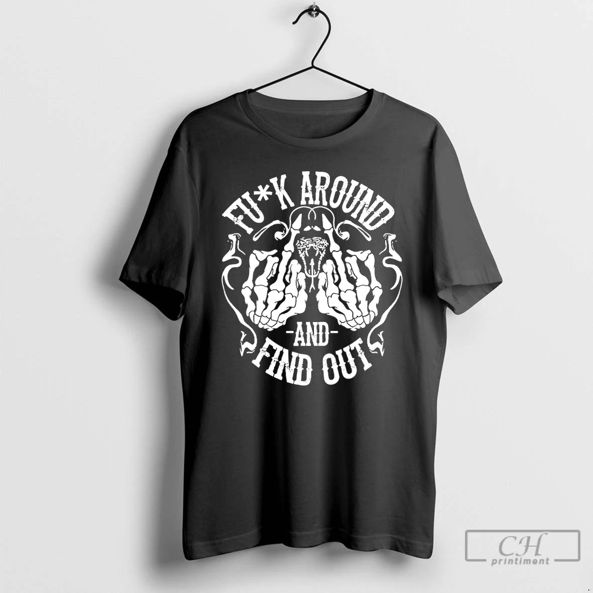 Classic Fuck Around And Find Out Middle Finger Skeleton Hand T Shirts Hoodie, Sweatshirt | InkNestWear.com