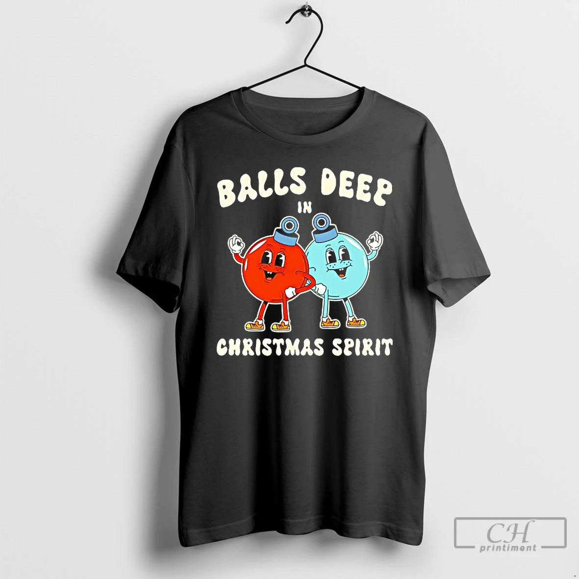 Classic Funny Balls Deep In Christmas Spirit T-Shirts, Hoodie, Sweatshirt | InkNestWear.com