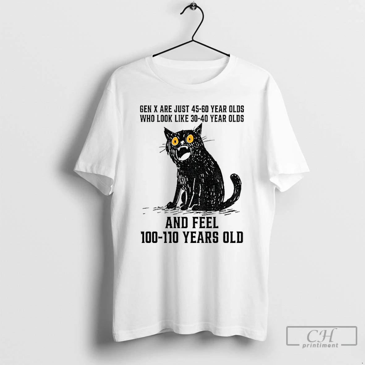 Classic Funny Cat Gen X Are Just 45 60 Year Olds Who Look Like 30 T-Shirts, Hoodie, Sweatshirt | InkNestWear.com